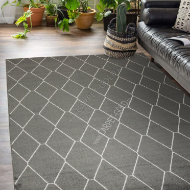 Бельгийский ковер Ambiance 81228 Anthracite-Silver