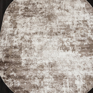 Ковер в стиле модерн F172 - BEIGE - Овал - коллекция ALABAMA