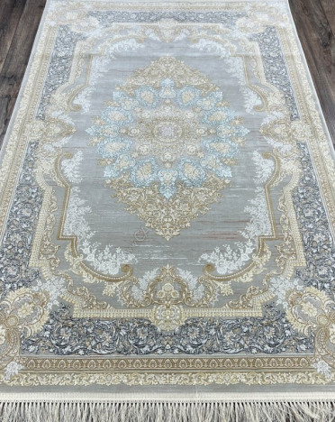 Иранский ковер Iran FARSI 1200 1200 G324 (Акрил - Полиэстер, бежевый, серый, голубой)