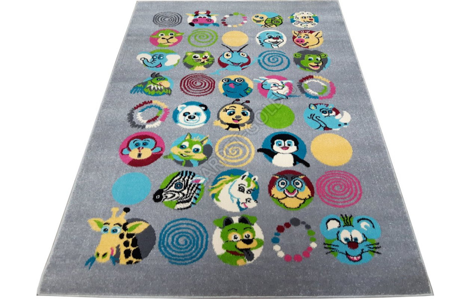 Детский ковер Agnella Funky Top Sus graphite