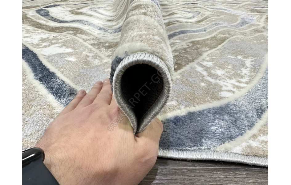 D066A_CREAM SHIRINK BLUE FDY Semnan овал