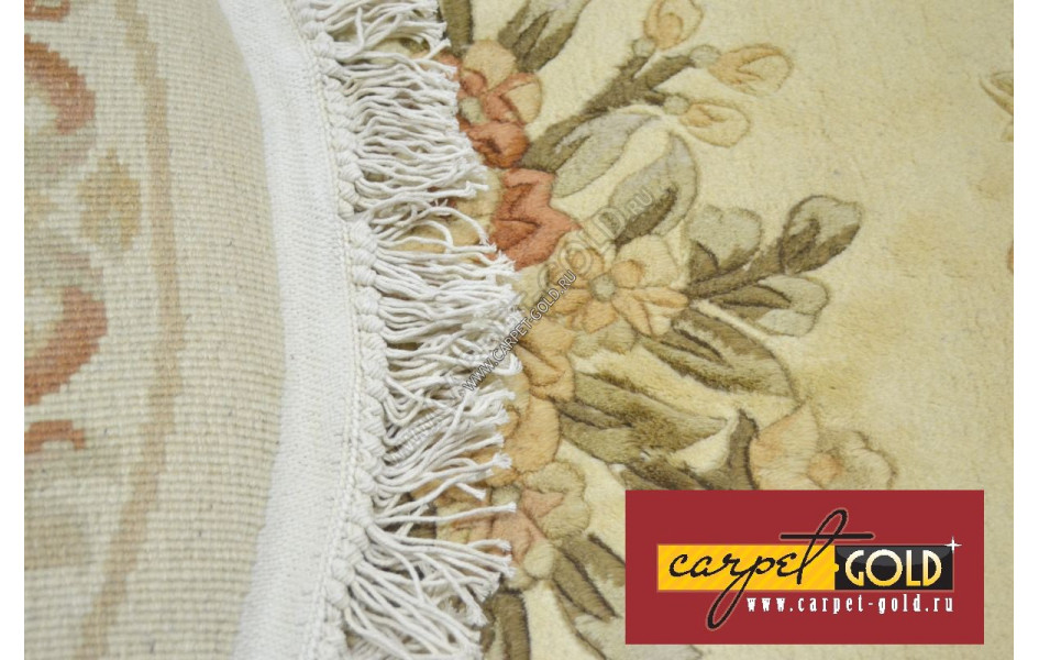 Китайский шерстяной ковер ручной работы SHD-27 - CREAM oval