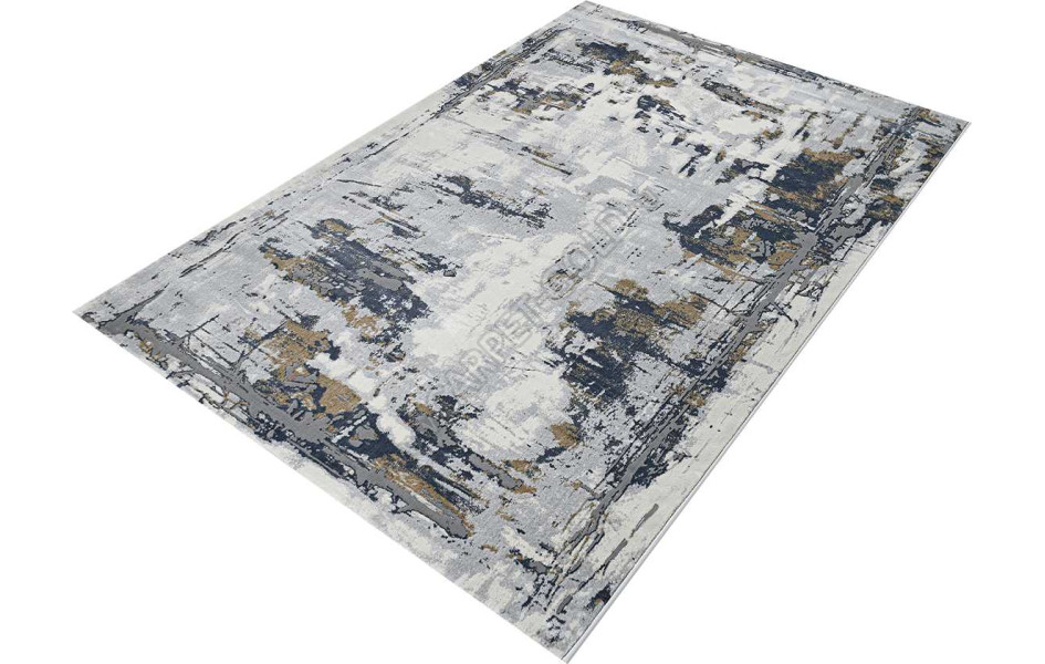 Геометрический абстрактный ковер 37613A STAN BLUE / L.GREY Regnum