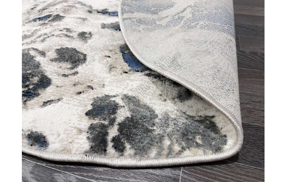 Турецкий ковер 40697B_VIZON / MAVI ОВАЛ