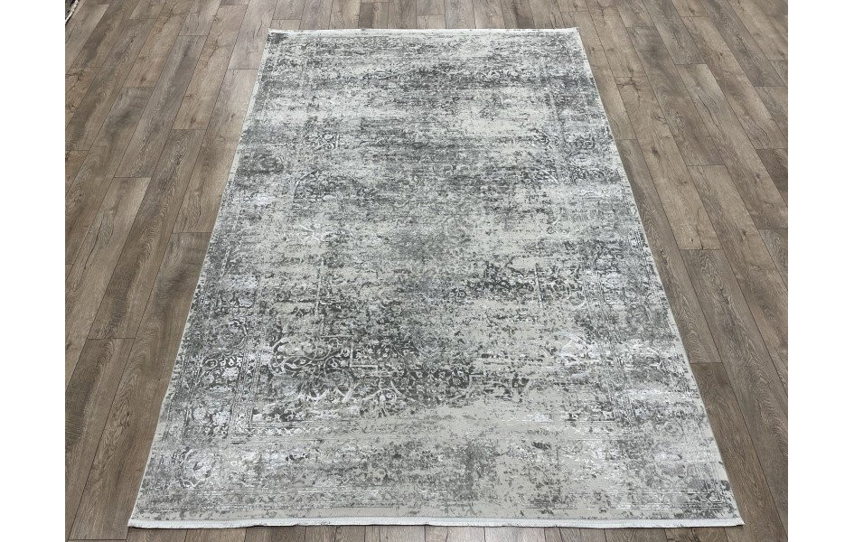 Ковер турецкий 1201 GRI LUXURY DOKU бамбуковый шелк